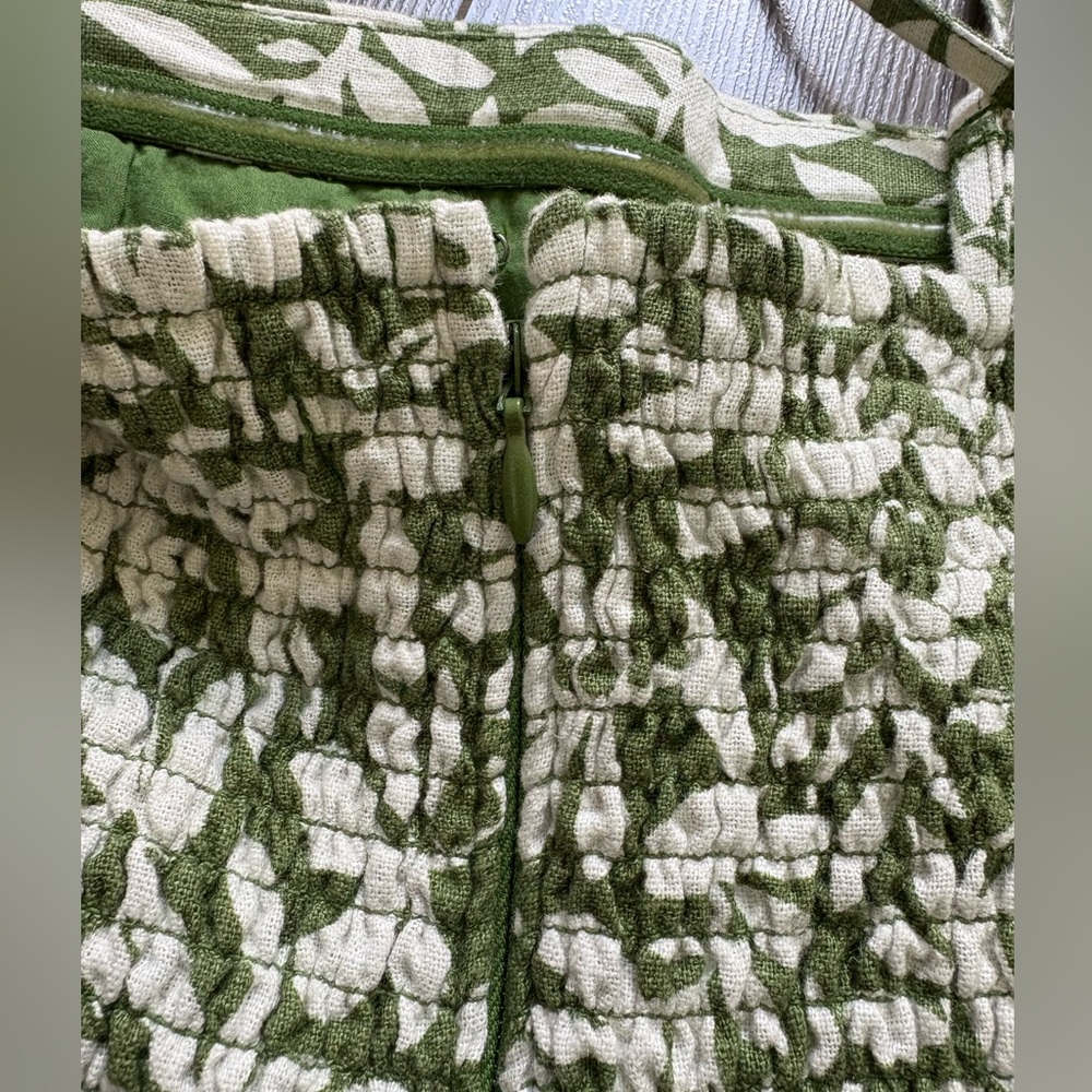 Abercrombie & Fitch Corset Seamed Linen-Blend Dress - Picture 6 of 7